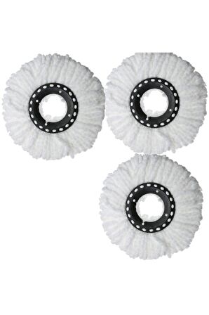 Dönerli Mop Seti Üçlü Yedek Paspas