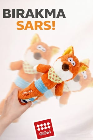 Shaking Fun Serisi Sesli Peluş Tilki - Küçük & Orta Irk
