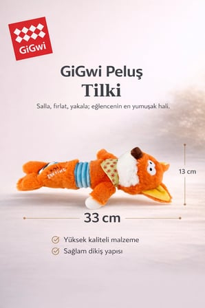 Shaking Fun Serisi Sesli Peluş Tilki - Küçük & Orta Irk