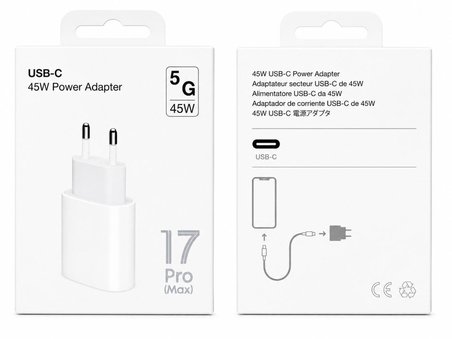 USB-C 45W POWER ADAPTER 5G IPHONE 17 HIZLI ŞARJ DESTEĞİ