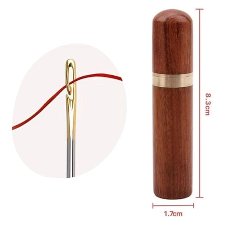 Roichil® 30 Adet İğneli Ahşap Kutulu Dikiş İğne Seti