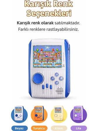 500 Dahili Oyunlu Mini Game Konsol Tv Bağlantılı 3.0” Ekran + Şarjlı + Taşınabilir