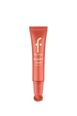 Flormar Puffy Nemlendirici Etkili&Parlak Bitişli Sünger Aplikatörlü Likit Allık-002Peachy Glow-8682536093880