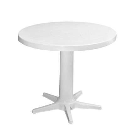 Omnipazar MT-GF205 Prima Rose Plastik Yuvarlak Bahçe Balkon Masa Ø75 cm