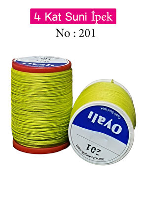 Oyalı 4 Kat Suni İpek İplik İğne Oyası Boncuk İpi Tığ Oyası No:201