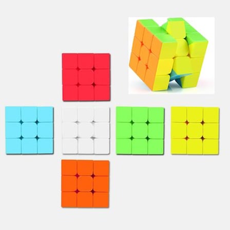 Neon Renkli  3x3x3 Süper Kaliteli Zeka Küpü
