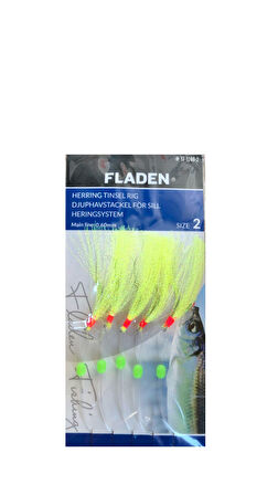 Fladen Sabiki Herring Tinsel Yesil Hazir Takim No:4
