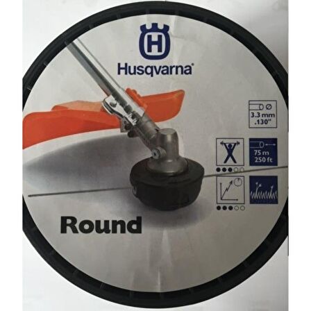 Husqvarna Misina Beyaz 3,3mm 75mt Yuvarlak Ekstra Güçlü