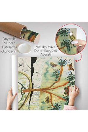 Salvador Dali - Alice Harikalar Diyarında Çılgın Bir Çay Partisi Duvar Örtüsü-7392