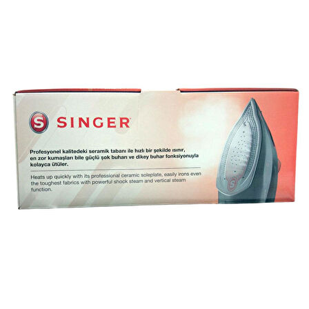 Singer SW241114V Expert Pro 3000 W Buharlı Ütü Siyah