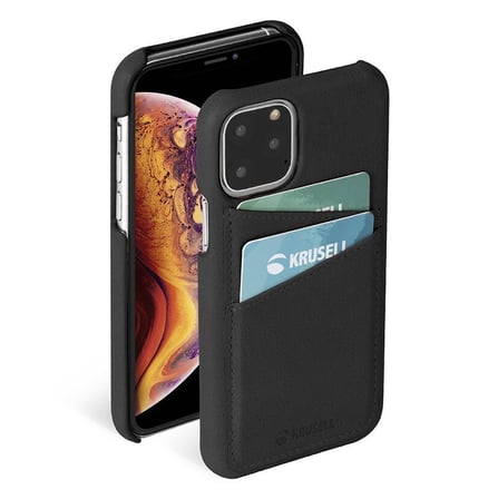 Krusell Hakiki Deri iPhone 11 Pro Vintage Kılıf - Siyah