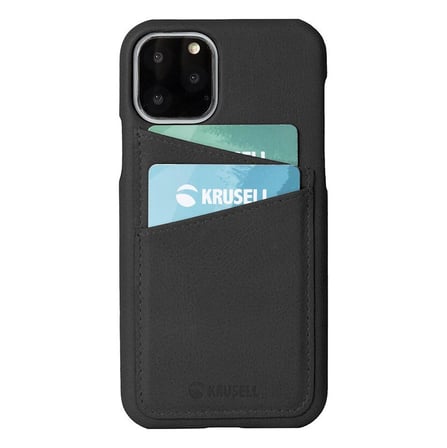 Krusell Hakiki Deri iPhone 11 Pro Vintage Kılıf - Siyah