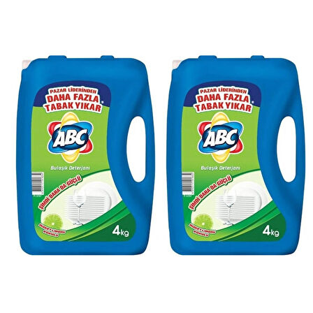 ABC Bulaşık Deterjanı Misket Limon 4 lt X 2 Adet