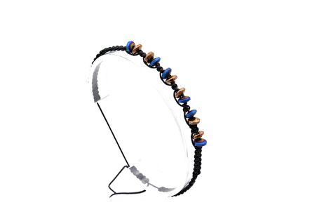 HAKİKİ MAKROME MODEL DOĞAL HEMATİT TAŞI BİLEKLİK 1. KALİTE 006