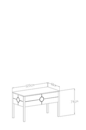 GİVAYO WOOD'S PRESTİJ ÇAM OFİS MASASI