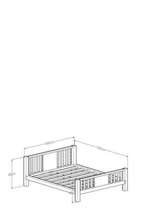 Givayo Wood's Miranda Çift Kişilik Yatak 160x200