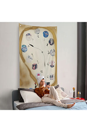 Salvador Dali - Horloge Duvar Örtüsü-7396