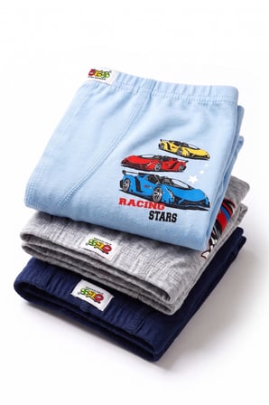 Öts Erkek Çocuk 3’lü Pamuklu Boxer Baskılı Premium Günlük Kullanım (7398-3)
