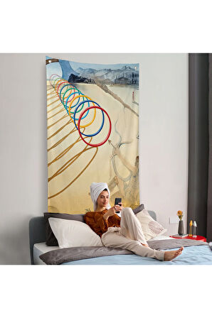 Salvador Dali - Yay Denemesi Duvar Örtüsü - L'Épreuve de l'arc-7398