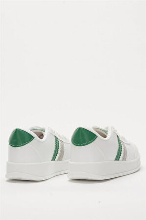 Kadın Günlük Spor Sneaker Ayakkabı BEYAZ-YEŞİL