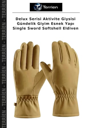 Delux Serisi Aktivite Giysisi Gündelik Giyim Esnek Yapı Single Sword Softshell Eldiven