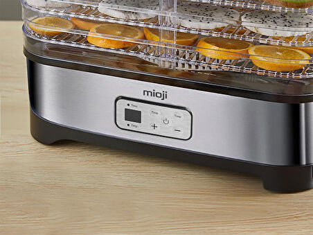 Mioji Mio FD5 Ayarlanabilir Sıcaklıklı, 5 Raflı, Meyve, Sebze ve Et Kurutma Makinesi