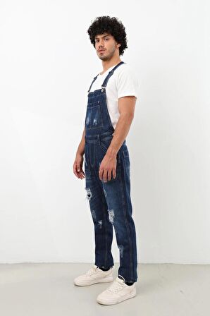 Erkek Jean Tulum Pantolon Lacivert