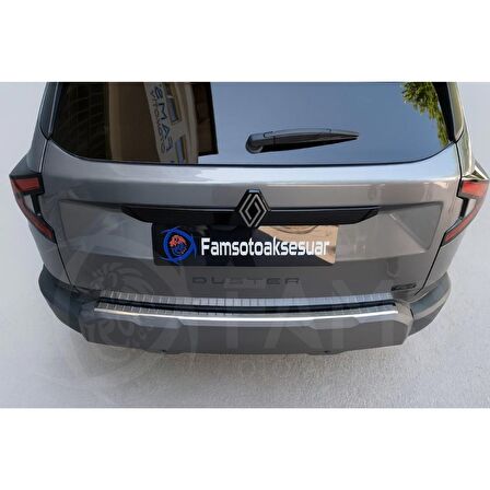 Renault Duster 2024 Krom Arka Tampon Koruma  P.Çelik