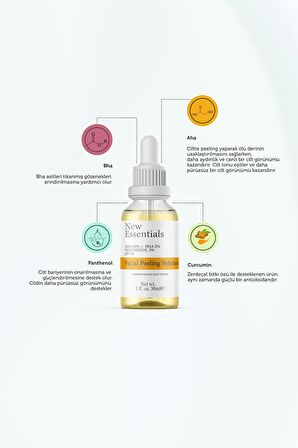 Canlandırıcı ve Cilt Tonu Eşitleyici Yüz Peeling Serumu 30 ml