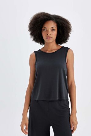 DeFactoFit Standart Fit Bisiklet Yaka Modal Sporcu Atlet C0495AX24SMAR231