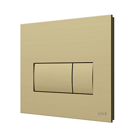 VitrA Root Square 740-2325 Kumanda Paneli, Fırçalı Altın