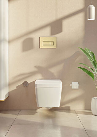 VitrA Root Square 740-2325 Kumanda Paneli, Fırçalı Altın