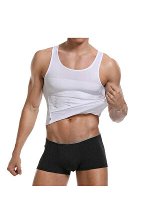 Erkek Atlet Korse Toparlayıcı Sıkılaştırıcı Duble Atlet Korse