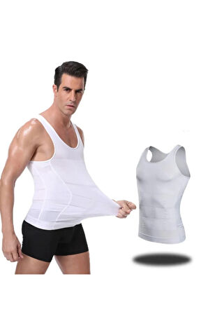 Erkek Atlet Korse Toparlayıcı Sıkılaştırıcı Duble Atlet Korse