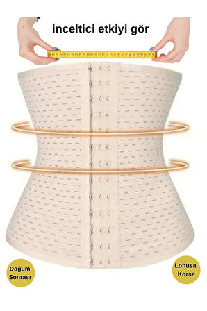 Hamilelik Sonrası Sıkılaştırıcı Korse Latex Kumaşlı, Göbek ve Bel Toparlayıcı