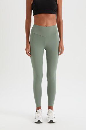 DeFactoFit Yüksek Bel Beli Saran Esnek Basic Düz Sporcu Tayt B4147AX25SPKH458