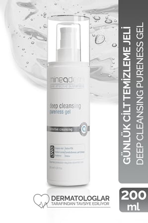 Mineaderm Tüm Ciltler için Temizleyici Sabunsuz Yüz Temizleme Jeli 200 ml 