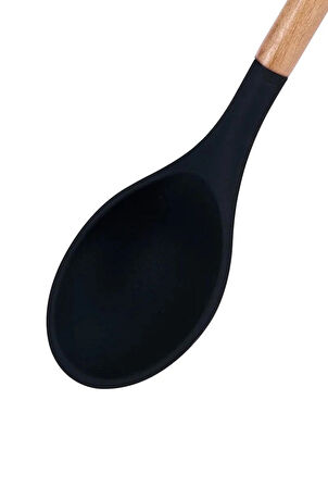 MasterPro 3'lü Mutfak Gereci Seti Silikon Uç Tahta Tutamaç Foodies Collection Serisi 4660