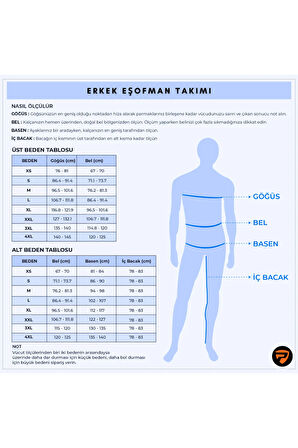 Erkek Beyaz Iki Iplik Kumaş, Dik Yaka Fermuarlı Cepli Uzun Kol Eşofman Takımı - 7402