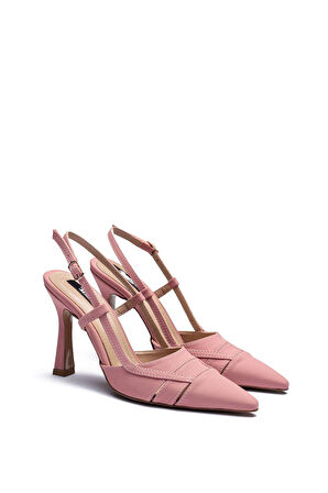 7405 Kadın Önü Kapalı Sivri Burun Topuklu Ayakkabı