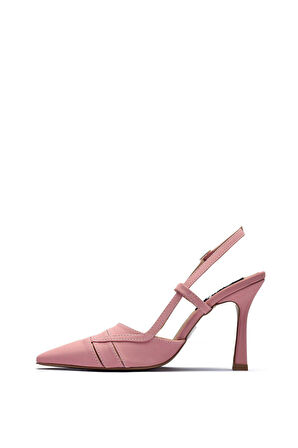 7405 Kadın Önü Kapalı Sivri Burun Topuklu Ayakkabı