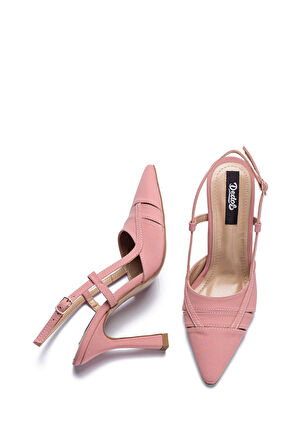 7405 Kadın Önü Kapalı Sivri Burun Topuklu Ayakkabı