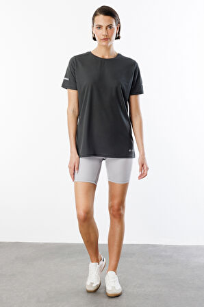 Kadın Nem Emici Hızlı Kuruma Atletik Teknik Performans Spor T-shirt DRIFIT-KISAKOL