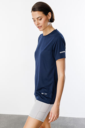 Kadın Nem Emici Hızlı Kuruma Atletik Teknik Performans Spor T-shirt DRIFIT-KISAKOL