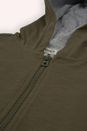 Erkek Çocuk Fermuarlı Sweatshirt Lila