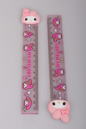 "DEKOMUS ISLAK MENDİL HEDİYELİ" LİSANSLI MY MELODY "TEKLİ" CETVEL 15 CM 