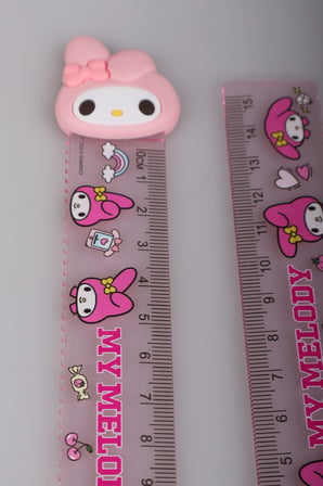 "DEKOMUS ISLAK MENDİL HEDİYELİ" LİSANSLI MY MELODY "TEKLİ" CETVEL 15 CM 