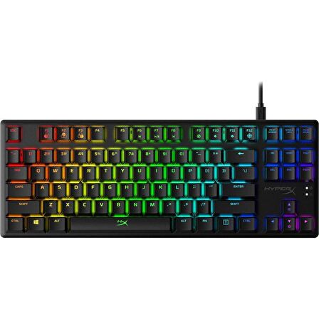 Hyperx Hx-kb7rdx-us Alloy Origins Core Rgb Red Switch Ingilizce Mekanik Oyuncu Klavyesi