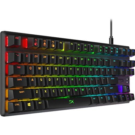 Hyperx Hx-kb7rdx-us Alloy Origins Core Rgb Red Switch Ingilizce Mekanik Oyuncu Klavyesi