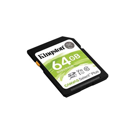 Kingston Canvas Select Plus SDS2/64GB 64 GB SDXC Class 10 UHS-I Hafıza Kartı